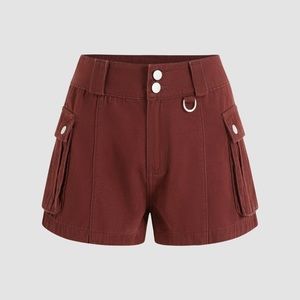 Brown Cargo Shorts